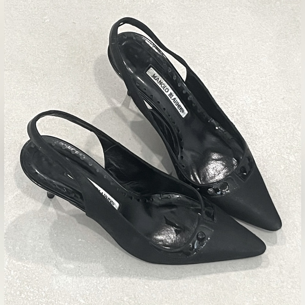 Manolo Blahnik Slingback size 38, black